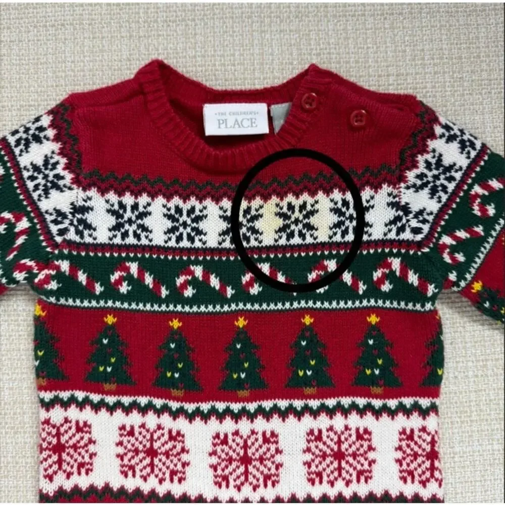 The Children's Place Sweater One‎ Piece Outfit Christmas 6-9 Mo.